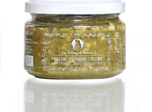 Lot de 6 Petits Pots Bio dès 12 Mois – Épinard Cresson au Riz Rond & Sauté de Poulet