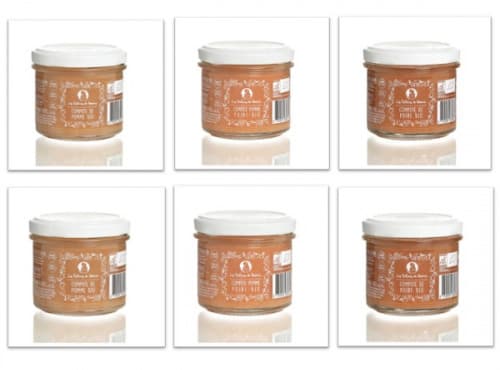 Lot de 6 Compotes Bio dès 4 Mois – 2x Pomme, 2x Poire & 2x Pomme-Poire