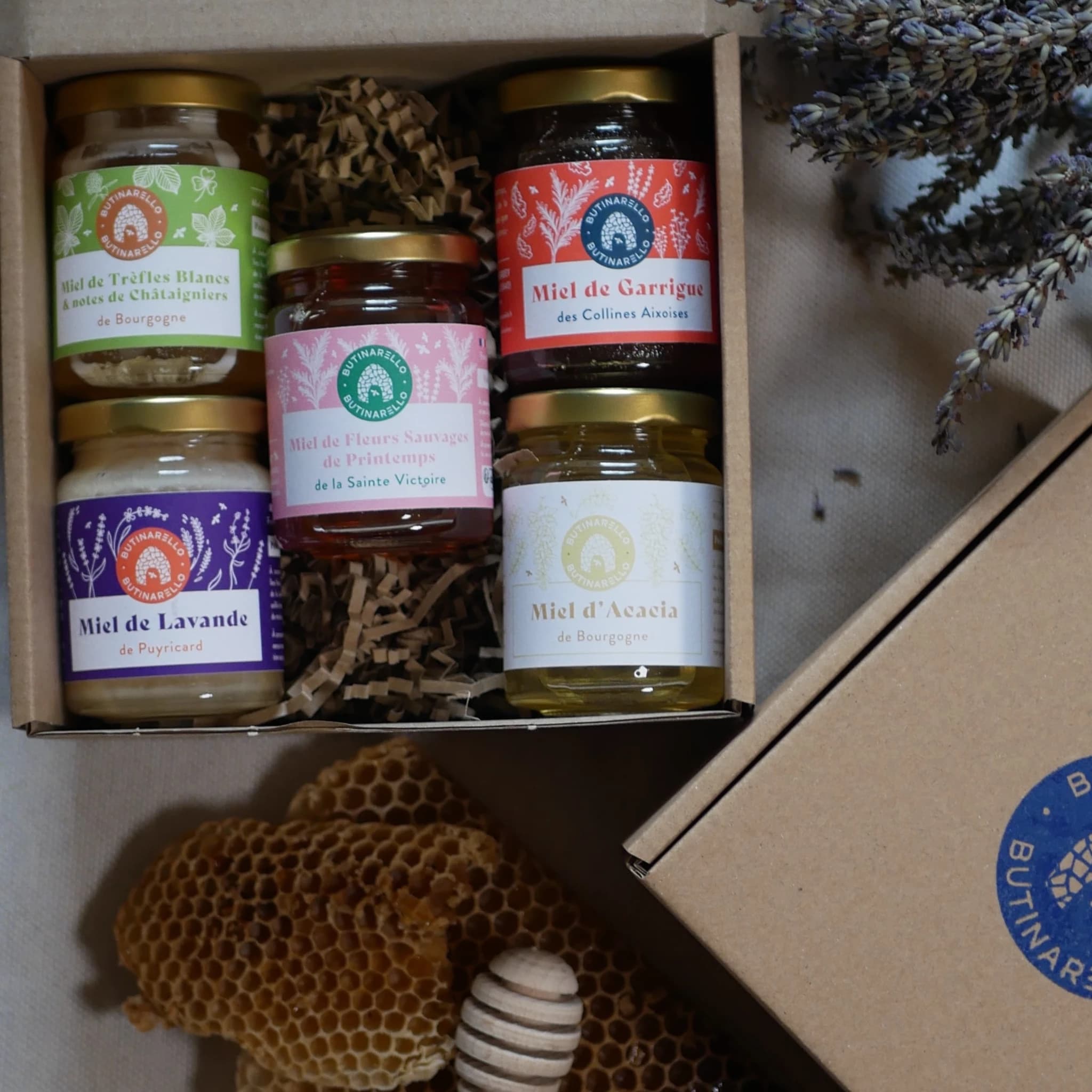 Coffret 5 Miels Bio 125gr