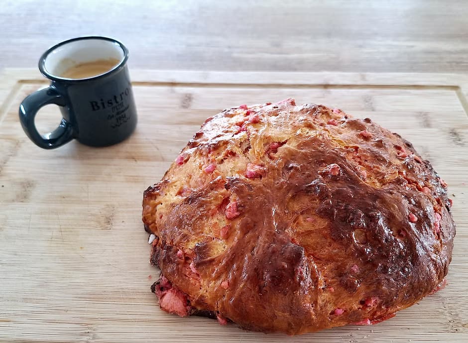 Brioche pralines 7 personnes sans produits laitiers