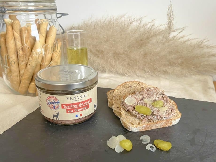Terrine de cerf 100% français au Génépi