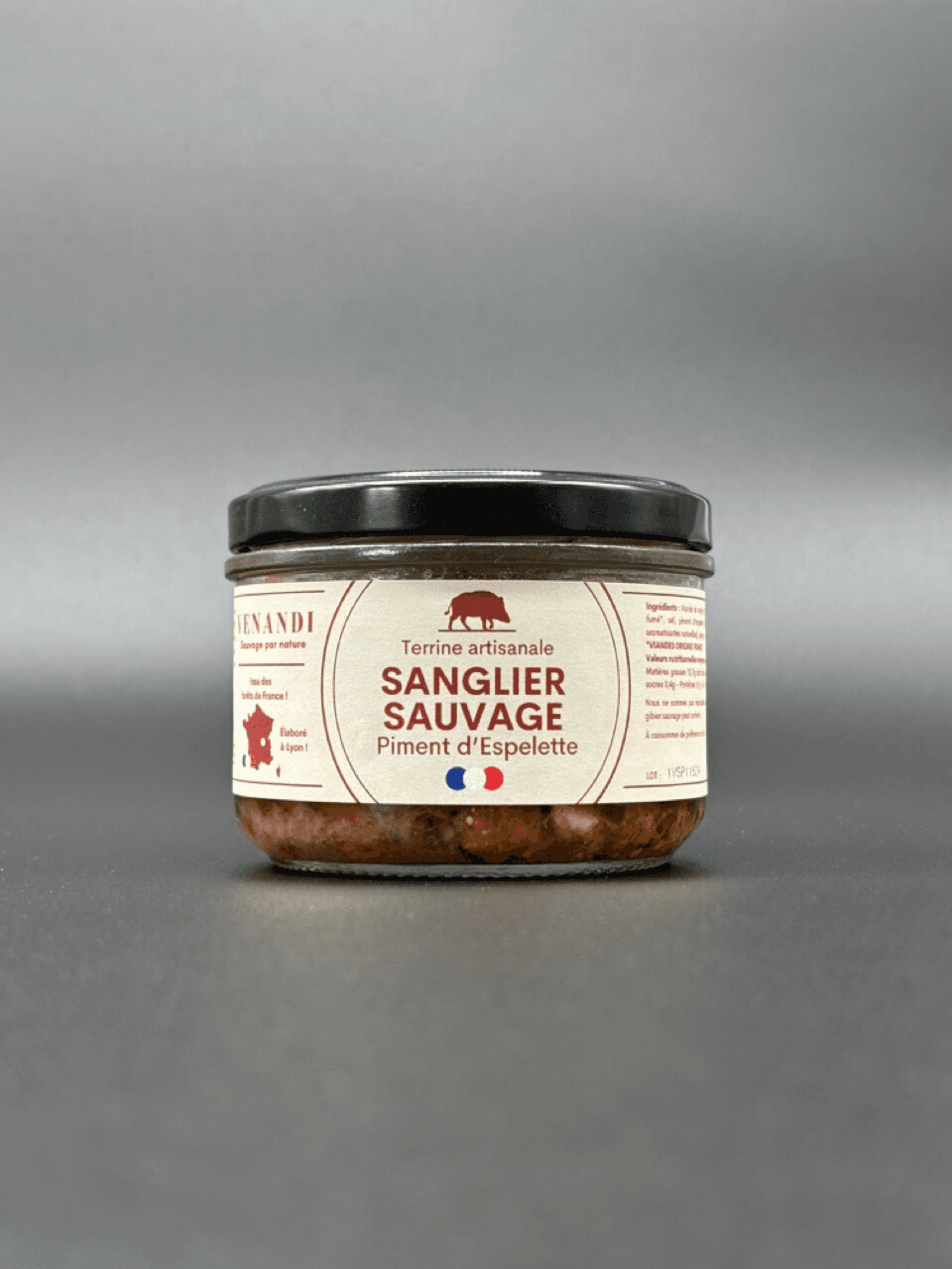 Terrine – Sanglier Sauvage 100% Français / Piment d’Espelette