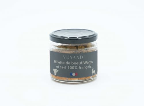 Rillette de viande de Bœuf Wagyu et cerf 100% français