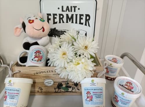 Glaces fermières-4 pots yaourt