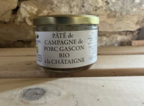 Pâté de campagne de porc gascon à la châtaigne 190g BIO