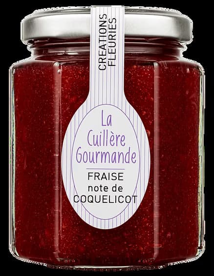 Confiture de FRAISE du Gard saveur Coquelicot
