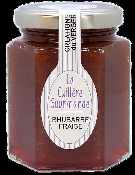 Confiture de RHUBARBE et de FRAISE du Gard
