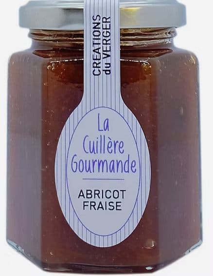 Confiture d' ABRICOT du Gard - FRAISE du Gard