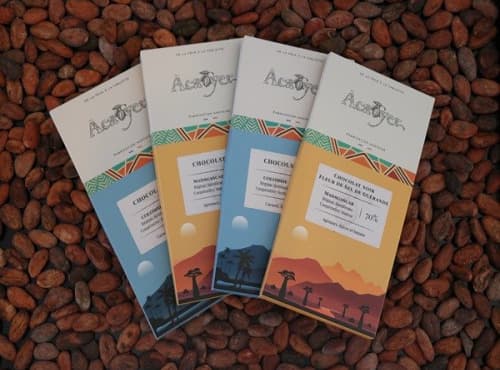 Coffret de 4 grandes tablettes chocolat Noir