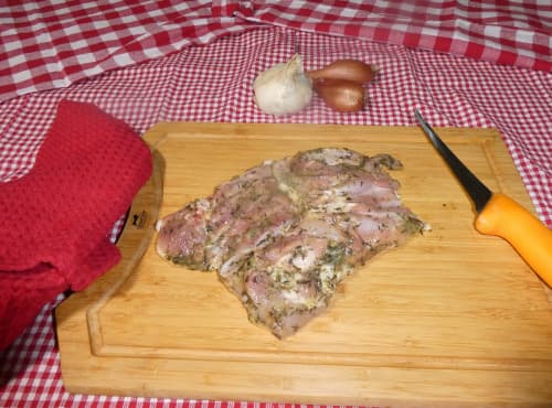 Cuisse de poulet fermier désossée marinée thym citron