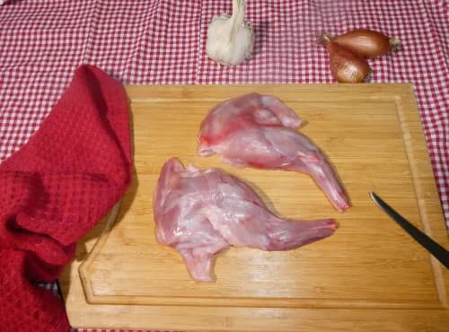 Pattes avant de lapin