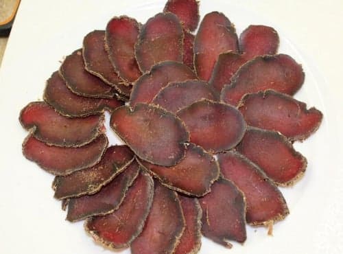 Jambon fumé de sanglier en tranche